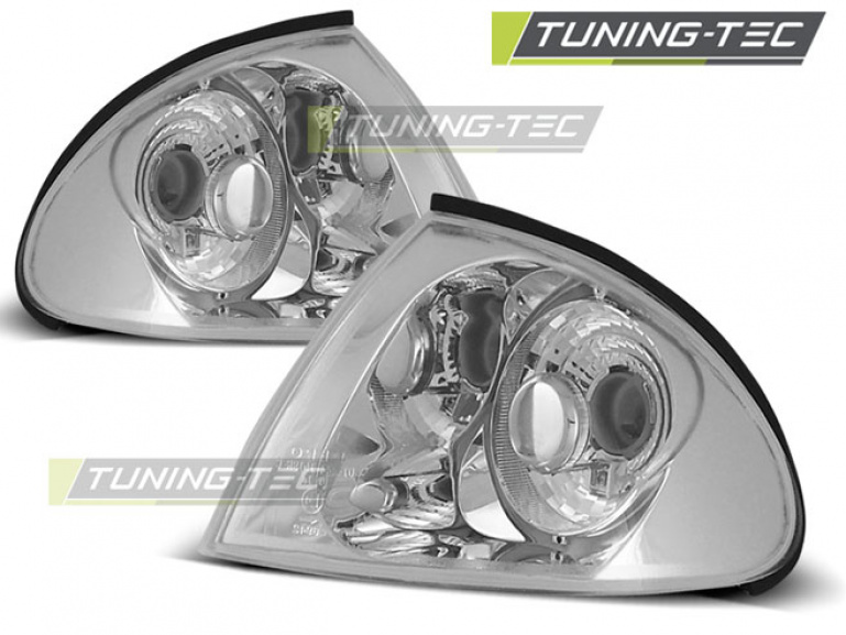 Upgrade Klarglas Frontblinker für BMW 3er E46 Limousine/Touring 98-01 chrom