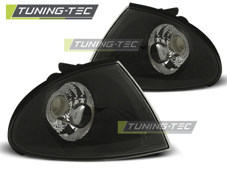 Upgrade Klarglas Frontblinker für BMW 3er E46 Limousine/Touring 98-01 schwarz