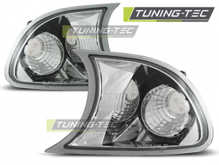 Upgrade Klarglas Frontblinker für BMW 3er E46 Coupe/Cabrio 01-03 chrom