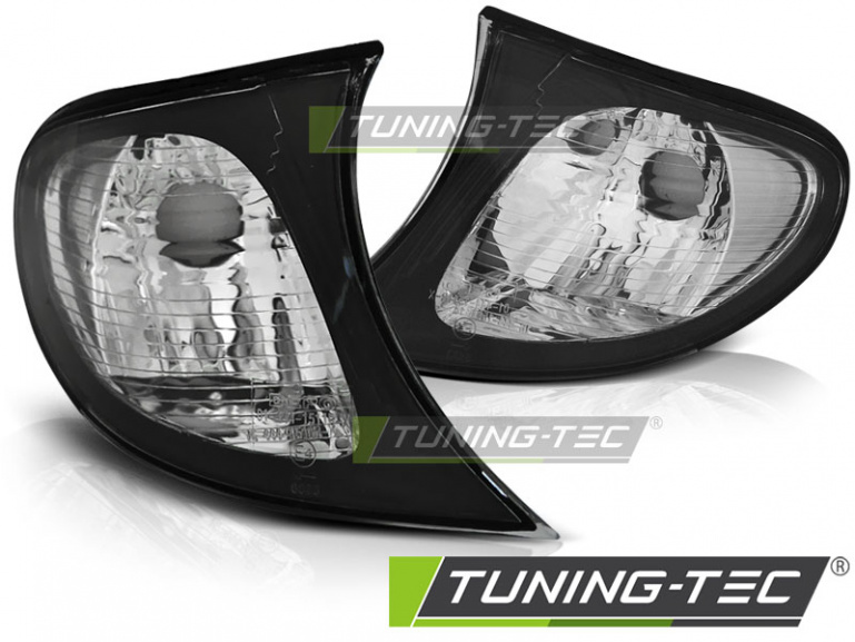Upgrade Klarglas Frontblinker für BMW 3er E46 Facelift Limousine/Touring 01-05 schwarz