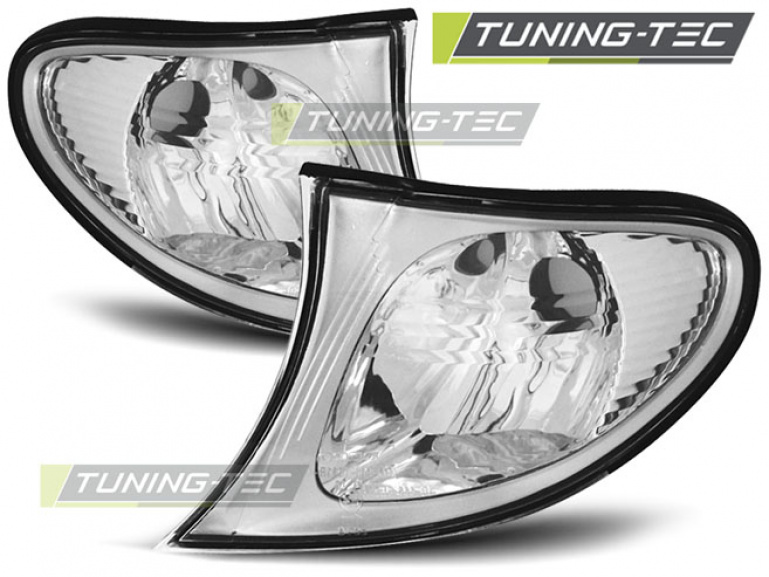Upgrade Klarglas Frontblinker für BMW 3er E46 Facelift Limousine/Touring 01-05 chrom