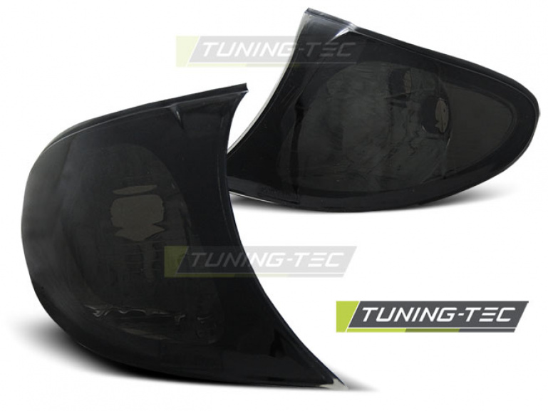 Upgrade Klarglas Frontblinker für BMW 3er E46 Facelift Limousine/Touring 01-05 schwarz/rauch