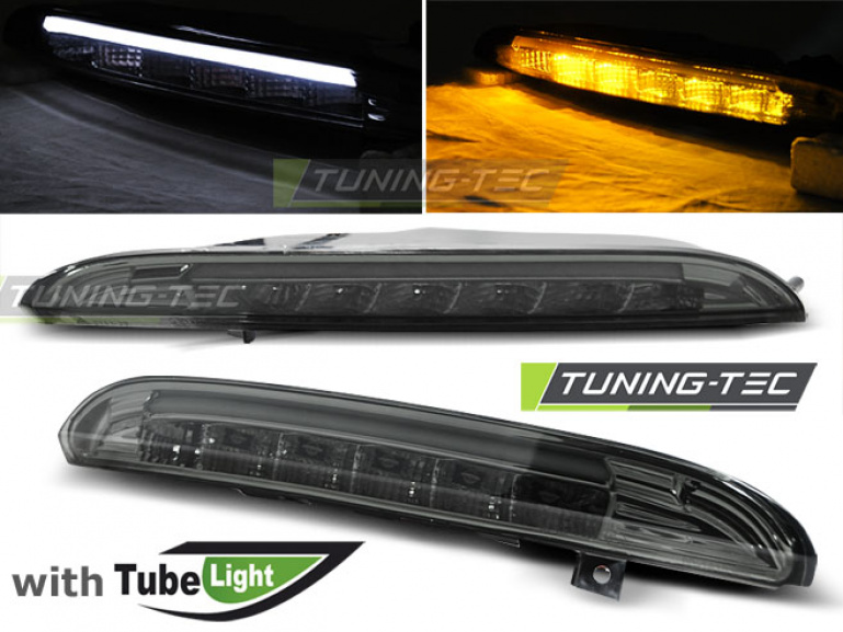 Upgrade Klarglas LED Frontblinker / Standlicht Kombination für VW Passat CC 08-12 rauch