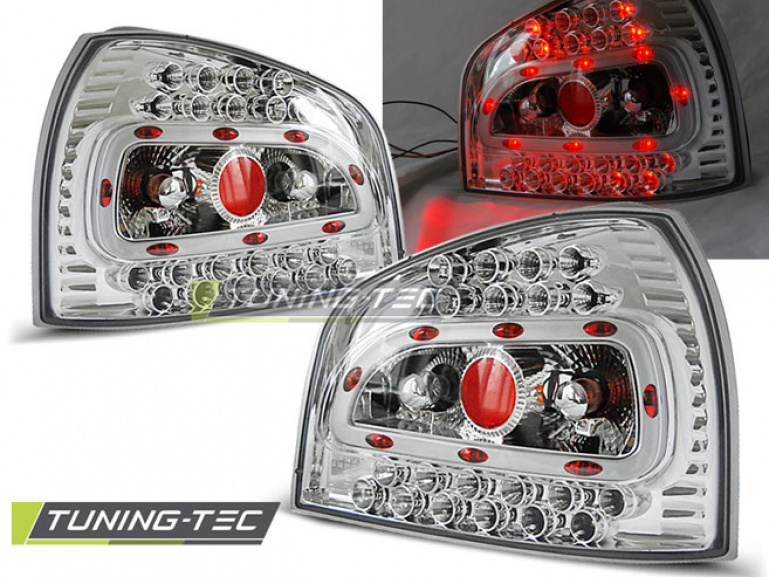 LED Upgrade Design Rückleuchten für Audi A3 8L 96-00 chrom