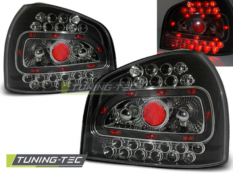 LED Upgrade Design Rückleuchten für Audi A3 8L 96-00 schwarz