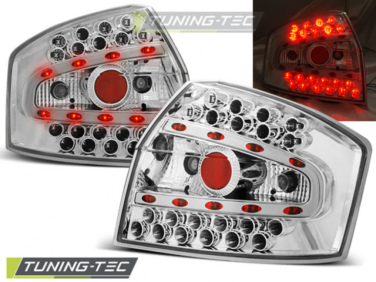 LED Upgrade Design Rückleuchten für Audi A4 B6 (8E) 00-04 chrom