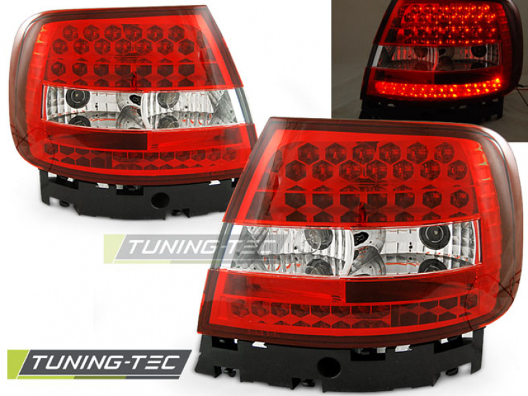 LED Upgrade Design Rückleuchten für Audi A4 B5 94-00 rot/klar