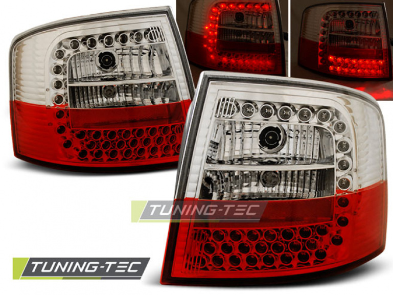 LED Upgrade Design Rückleuchten für Audi A6 4B (C5) Avant 97-04 rot/klar