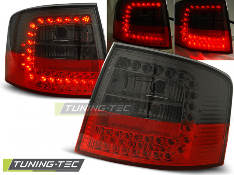 LED Upgrade Design Rückleuchten für Audi A6 4B (C5) Avant 97-04 rot/rauch