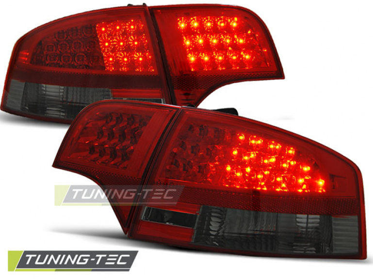 LED Upgrade Design Rückleuchten für Audi A4 B7 (8E) Limousine 04-08 rot/rauch