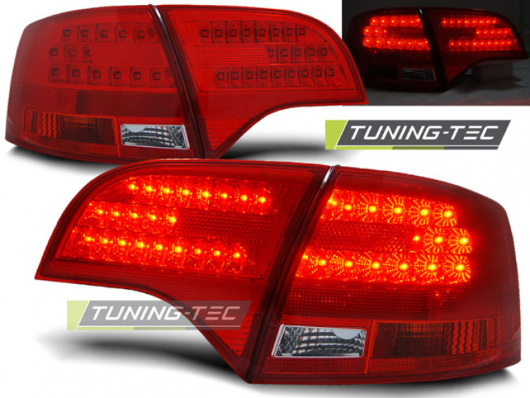 LED Upgrade Design Rückleuchten für Audi A4 B7 (8E) Avant 04-08 rot/klar