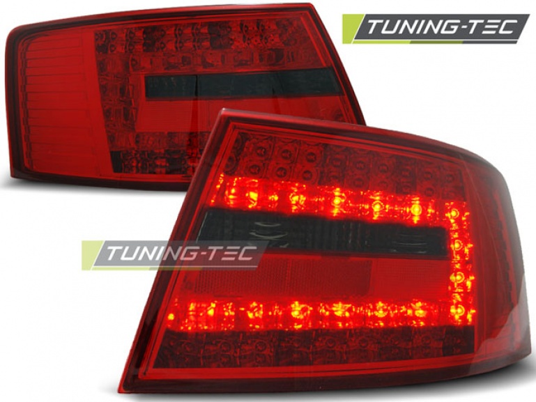 LED Upgrade Design Rückleuchten für Audi A6 4F (C6) 04-08 rot/rauch (6-Pin)