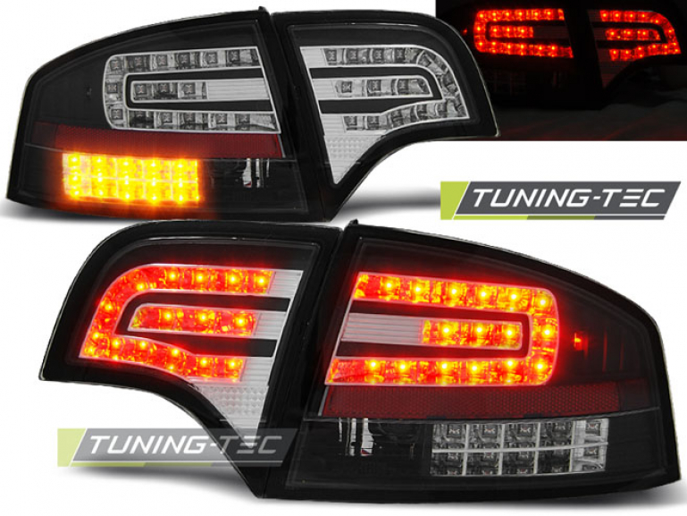 LED Upgrade Design Rückleuchten für Audi A4 B7 (8E) Limousine 04-08 schwarz