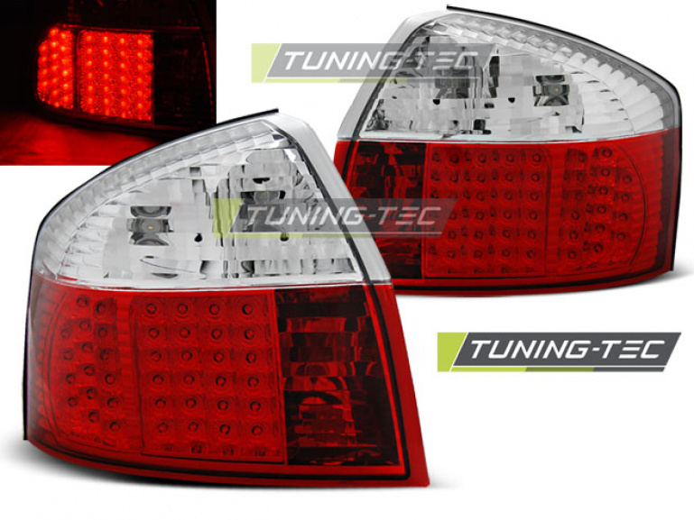 LED Upgrade Design Rückleuchten für Audi A4 B6 (8E) 00-04 rot/weiß