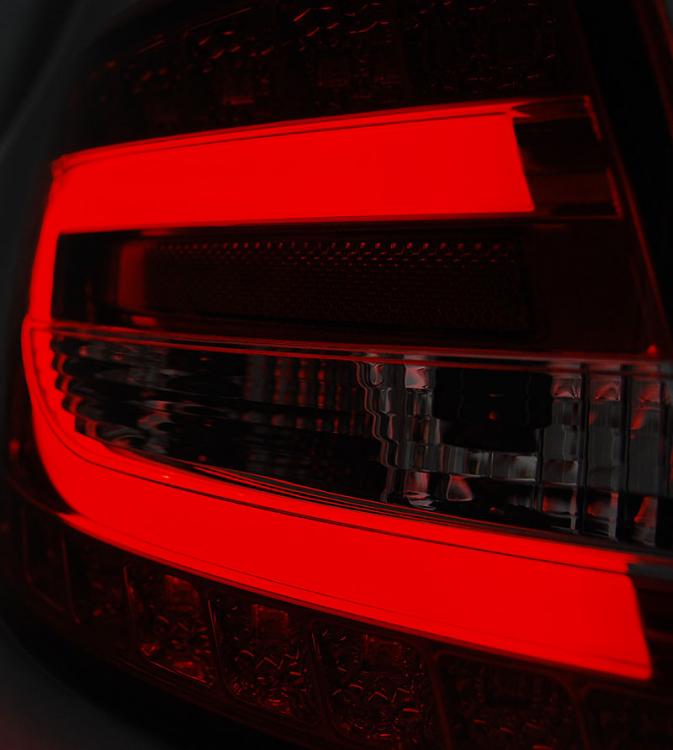Preview: LED Lightbar Design Rückleuchten für Audi A6 4F (C6) 04-08 Limousine rot/rauch (6Pin)
