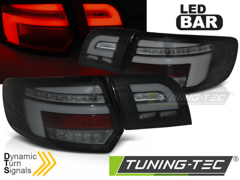 Voll LED Lightbar Design Rückleuchten für Audi A3 8P Sportback 08-12 schwarz mit dynamischem Blinker