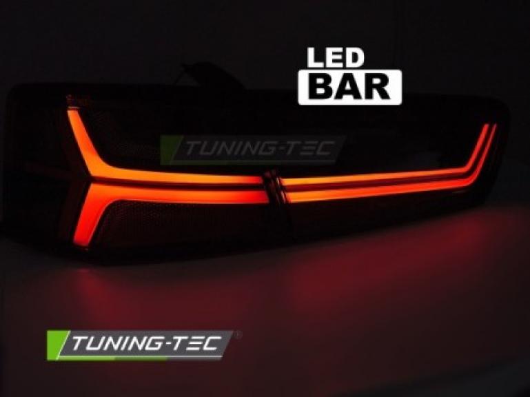 Preview: VOLL LED Lightbar Design Rückleuchten Set passend für Audi A6 4G (C7) Limousine 11-14 rot/klar mit dynamischem Blinker