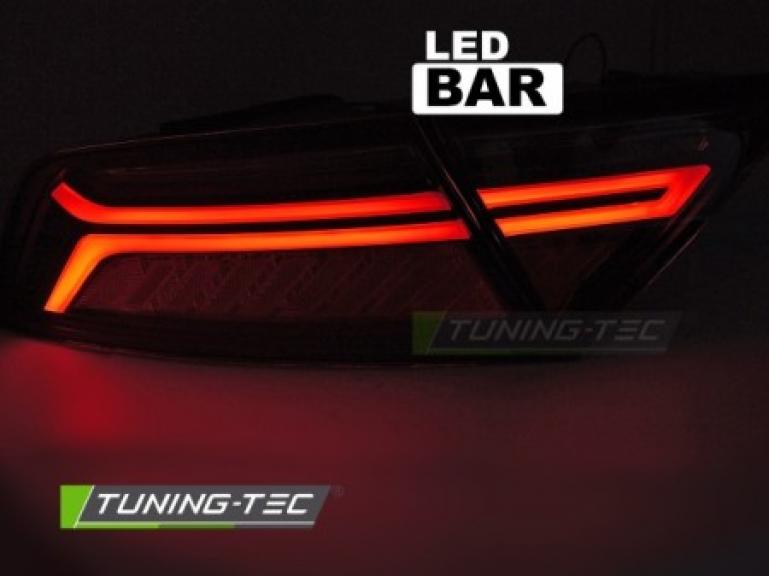 Preview: Voll LED Lightbar Design Rückleuchten Set passend für Audi A7 C7 (Vorfacelift) Sportback 10-14 rot/rauch mit dyn. Blinker