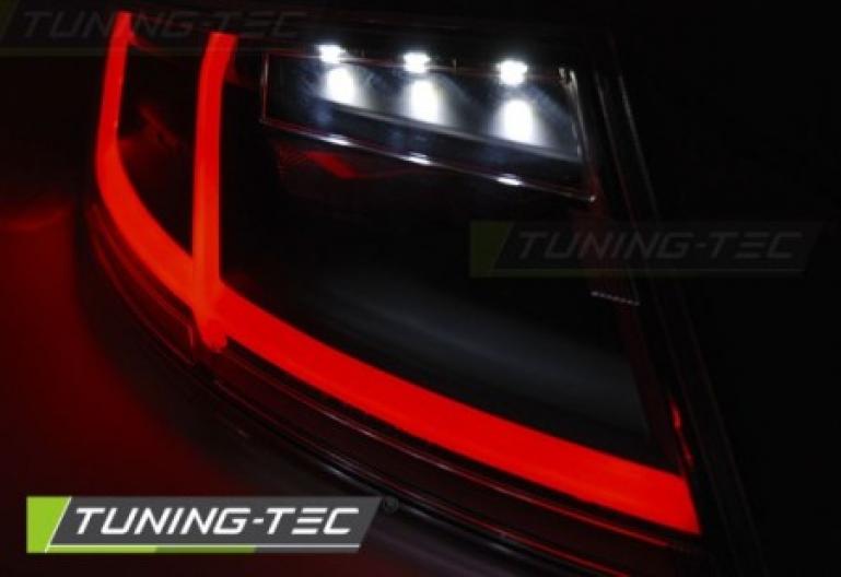 Voll LED Lightbar Design Rückleuchten passend für Audi TT 8J 06-14 schwarz/rauch mit dynamischem Blinker