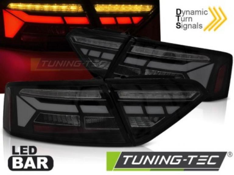 Voll LED Upgrade Design Rückleuchten passend für Audi A5 Facelift 11-16 schwarz/rauch mit dyn. Blinker + Willkommensfunktion