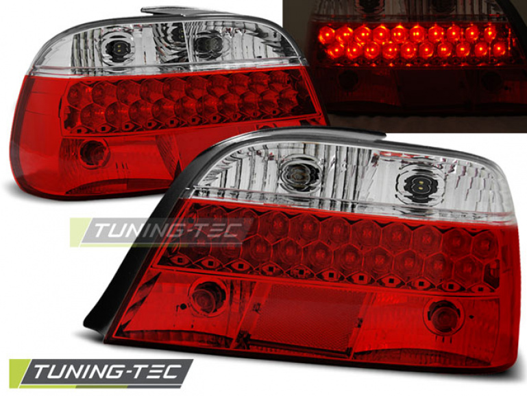 LED Upgrade Design Rückleuchten für BMW 7er E38 94-01 rot/klar