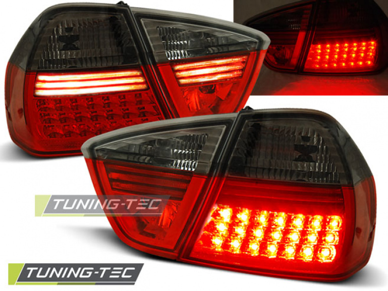 LED Upgrade Design Rückleuchten für BMW 3er E90 05-08 rot/rauch