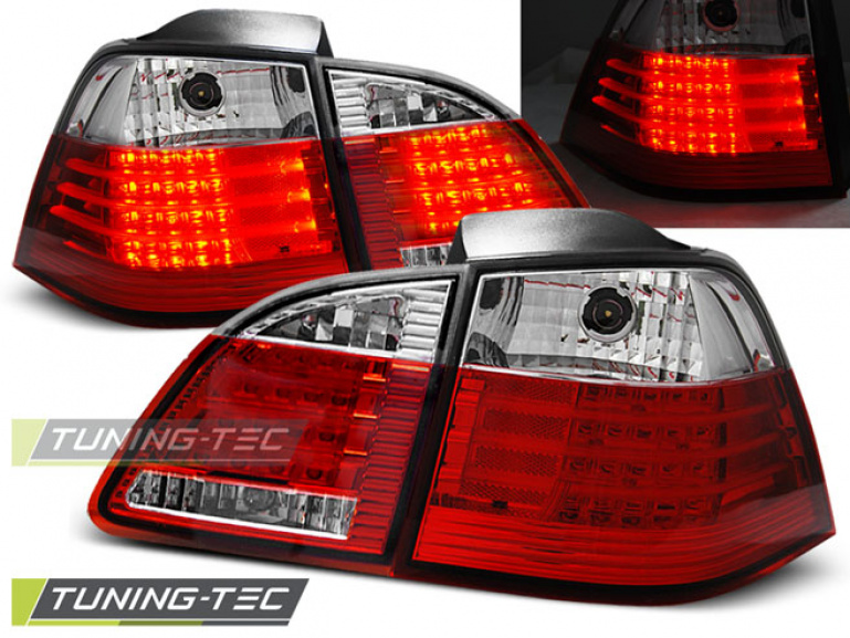 LED Upgrade Design Rückleuchten für BMW 5er E61 Touring 03-07 rot/klar LCI Optik