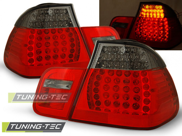 LED Upgrade Design Rückleuchten für BMW 3er E46 Limousine 98-01 rot/rauch