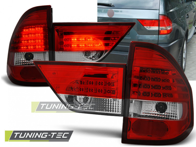 LED Upgrade Design Rückleuchten für BMW X3 E83 01-06 rot/klar