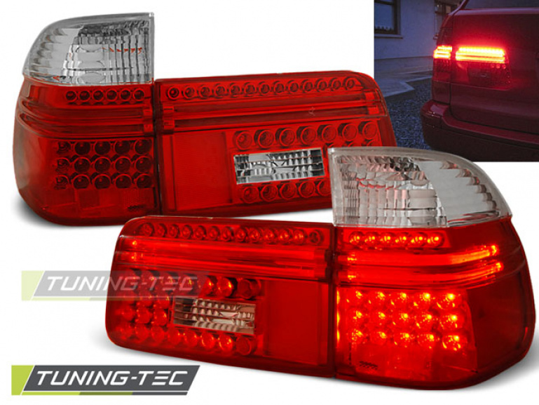 LED Upgrade Design Rückleuchten für BMW 5er E39 Touring 97-00 rot/weiß