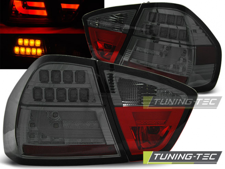 LED Lightbar Design Rückleuchten für BMW 3er E90 05-08 rauch