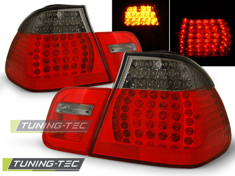 LED Upgrade Design Rückleuchten für BMW 3er E46 Limousine 01-05 rot/rauch