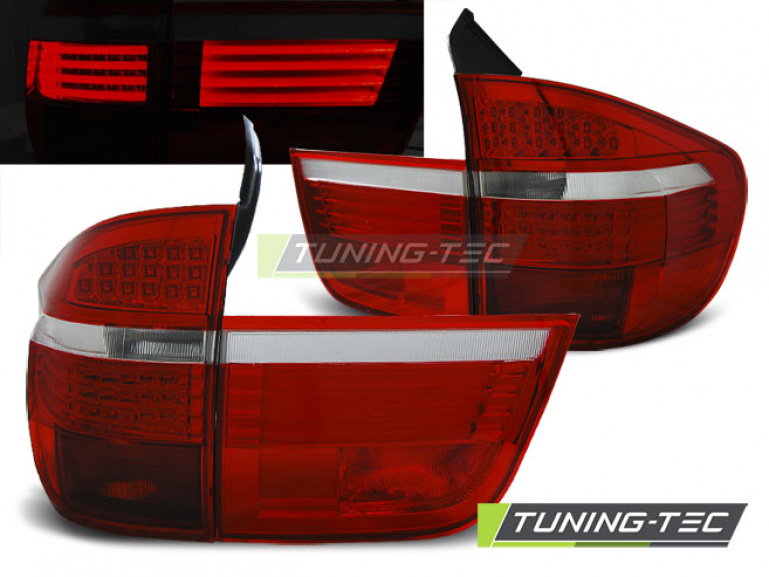 LED Upgrade Design Rückleuchten für BMW X5 E70 07-10 rot/klar