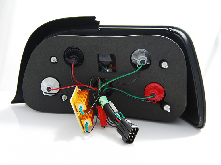 LED Upgrade Design Rückleuchten für BMW 3er E36 Coupe/Cabrio 90-99 schwarz/rauch