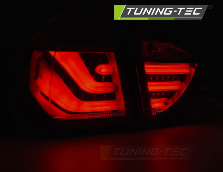 LED Lightbar Design Rückleuchten für BMW 3er E91 Touring 05-08 rot/silber/klar