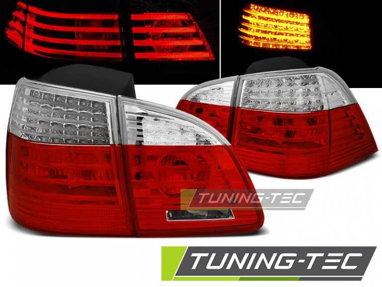 LED Upgrade Design Rückleuchten für BMW 5er E61 Touring 03-07 rot/klar LCI Design