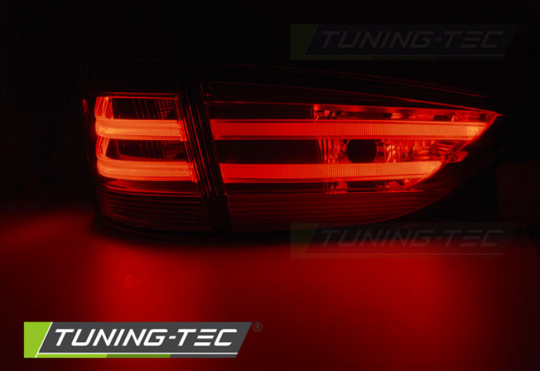 LED Lightbar Design Rückleuchten für BMW X1 E84 09-12 rot/klar