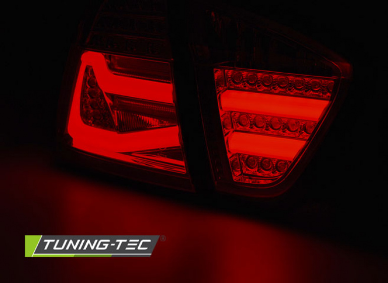 LED Lightbar Design Rückleuchten für BMW 3er E90 05-08 rot/klar