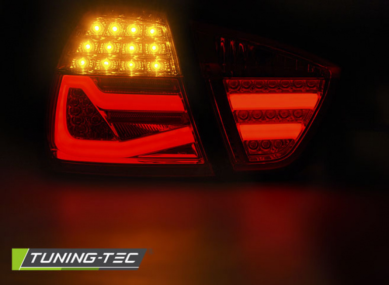 LED Lightbar Design Rückleuchten für BMW 3er E90 05-08 rot/klar