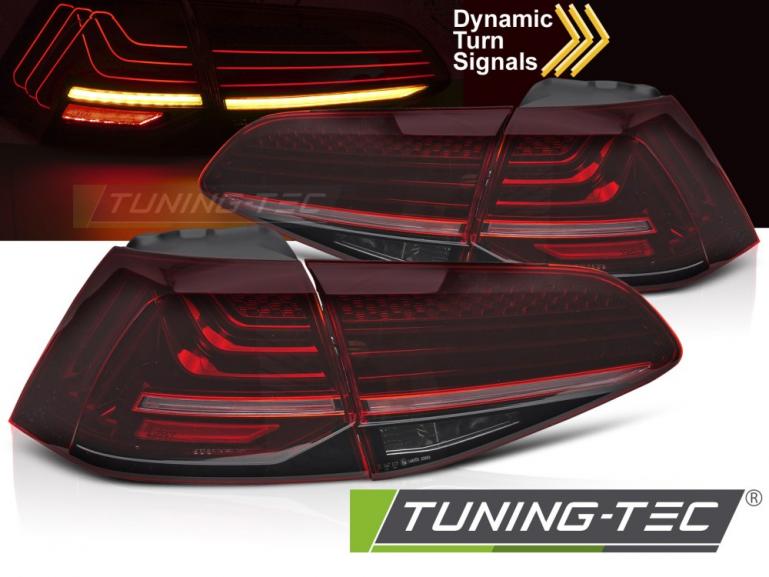 LaserLINE VOLL LED Rückleuchten Set für VW Golf 7 (VII) 13-19 kirschrot mit dyn. Blinker