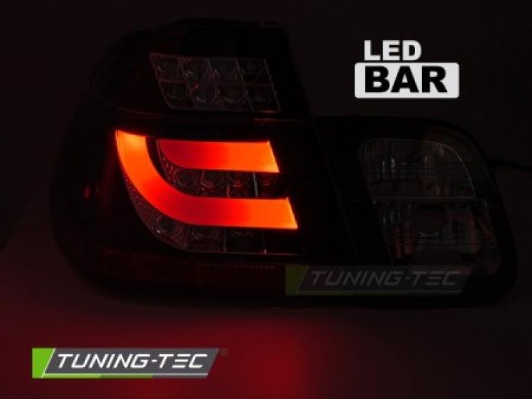 Preview: Upgrade LED Lightbar Design Rückleuchten Set für BMW 3er E46 Limousine 98-01 rot/klar