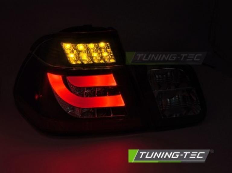 Preview: Upgrade LED Lightbar Design Rückleuchten Set für BMW 3er E46 Limousine 98-01 rot/klar