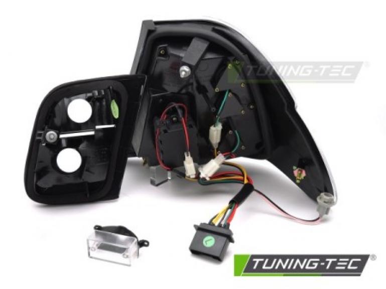 Preview: Upgrade LED Lightbar Design Rückleuchten Set für BMW 3er E46 Limousine 98-01 rot/klar