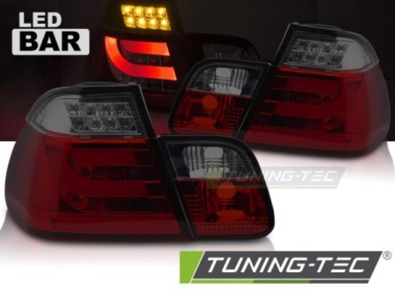 Upgrade LED Lightbar Design Rückleuchten Set für BMW 3er E46 Limousine 98-01 rot/rauch