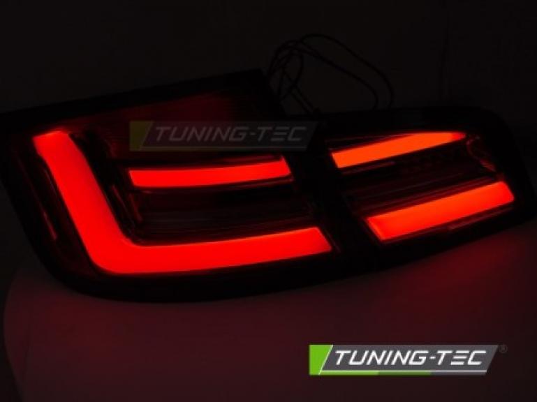 Preview: VOLL LED Lightbar Design Rückleuchten Set für BMW 5er F10 10-13 rot/rauch mit dyn. Blinker