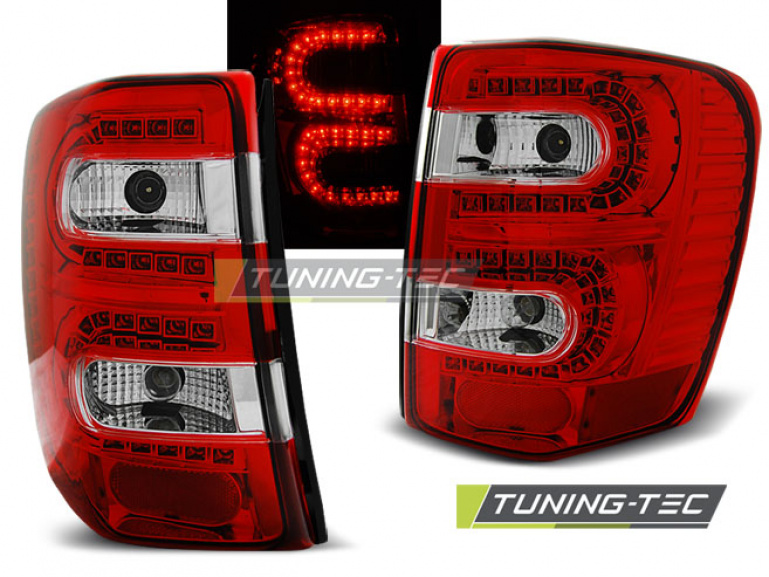 LED Upgrade Design Rückleuchten für Chrysler Jeep Grand Cherokee 99-05 rot/klar