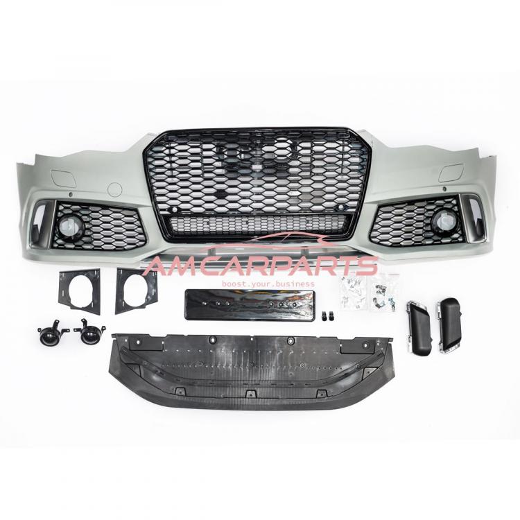 Upgrade Sport Design Frontstoßstange Komplett-Set für Audi A6 C7 (4G) Facelift Lim./Avant 14-18 mit PDC + SRA