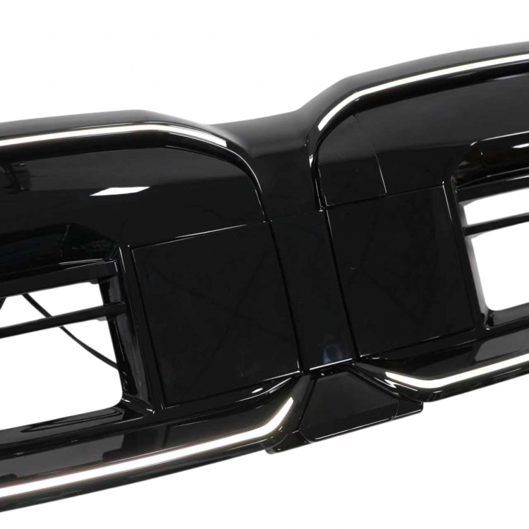 LED-Kühlergrill mit einer Lamelle in Schwarz glänzend passend für BMW 5er G60 2024 +