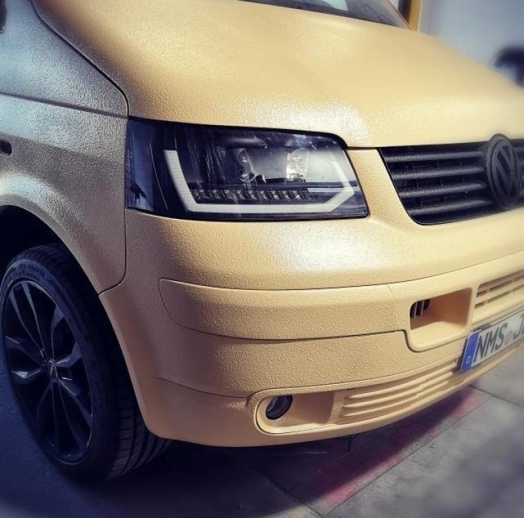 Upgrade LED Tagfahrlicht Scheinwerfer VW T5 03-09 dynamisch schwarz