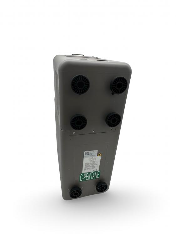 Upgrade+ "Freeze" Staufach Mittelkonsole Ablage für VW T5 03-09 mit Kühlfunktion, USB und Getränkehaltern + App Steuerung Grau